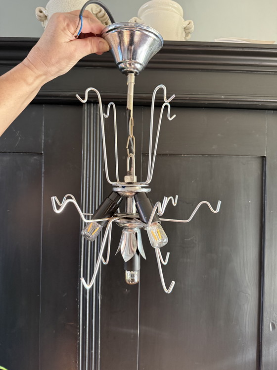 Image 1 of Vistosi kroonluchter - wit Murano glas - handgeblazen