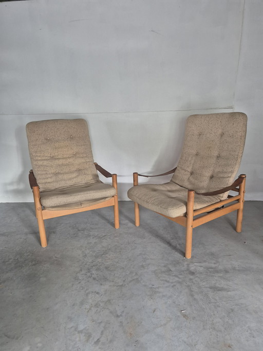 Bror Boije für dux "junker" Sessel mit hoher Rückenlehne