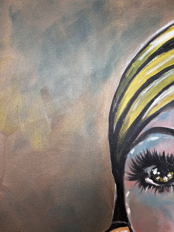 Image 1 of Schilderij Acryl Op Katoen 100 x 100