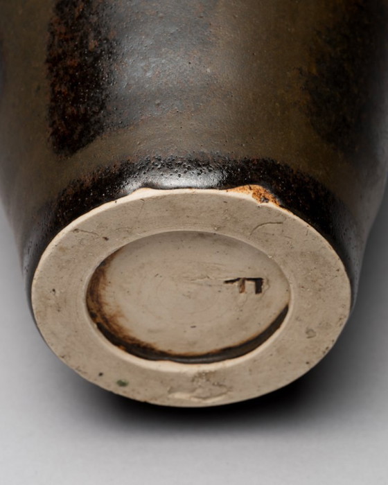 Image 1 of Friedhelm Tschentscher – Rare Studio Pottery Vase, Kassel, Allemagne, vers les années 1960 Kasseler Schule Prof. Walter Popp
