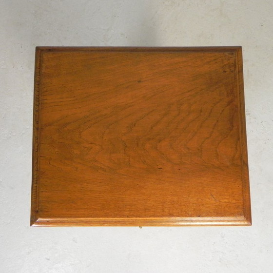 Image 1 of Eiken rolluikkast met 1 luik, 90 cm hoog, jaren 30