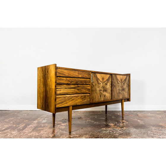 Image 1 of Mid-century walnut sideboard, Poland 1960s