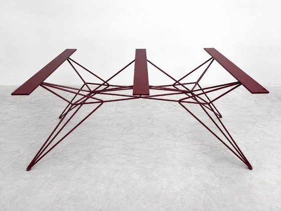 Image 1 of Oak Table With Design Frame Bordeaux