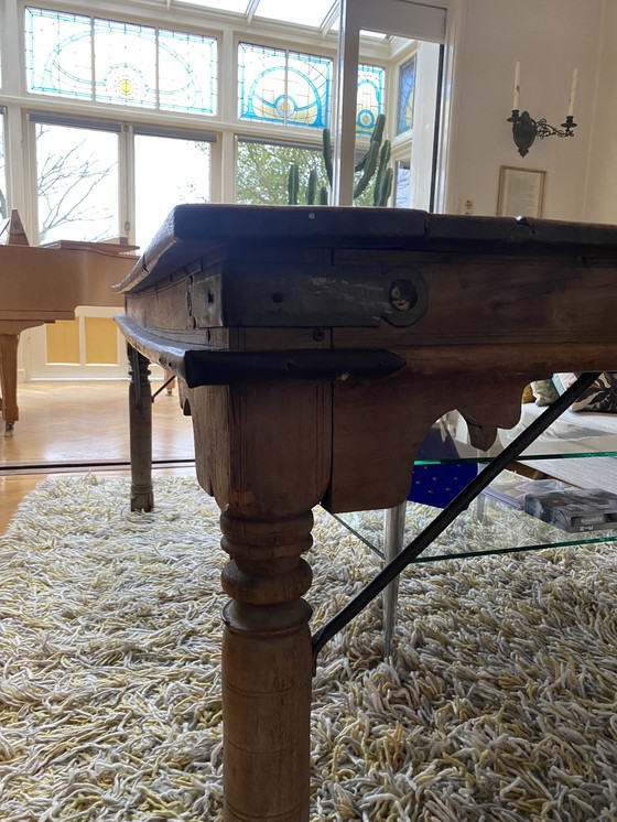Image 1 of Table ancienne en teck indien