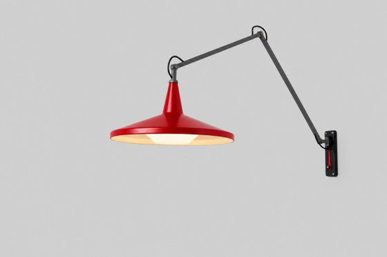 Closed diffuser for Gispen Panama 4050 / 5350 / 6350, Wall lights, Plastic, Yellow, 1950 (photo 3 of 5)