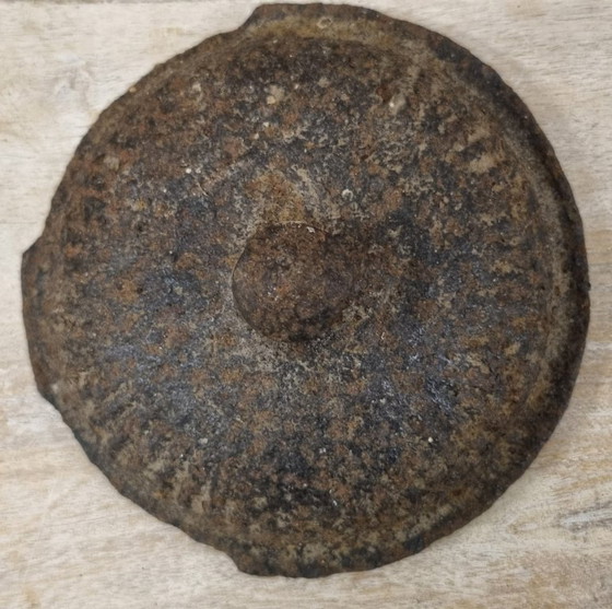 Bollitore antico in ghisa con coperchio originale - bollitore per camino e stufa, circa 1880 (photo 6 of 8)