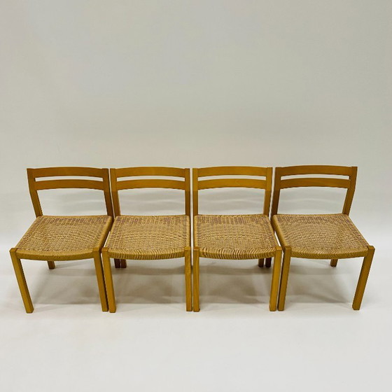 Image 1 of 4x Jl Moller Esszimmerstühle Papercord