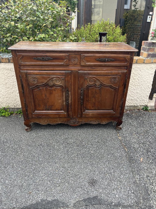 Großes antikes französisches Holzbuffet Normandie – buffetkasten, Wood