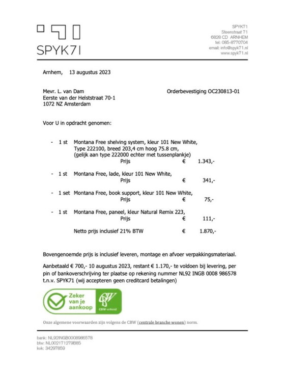 Image 1 of Mobiletto da parete Montana Free / divisorio per ambienti