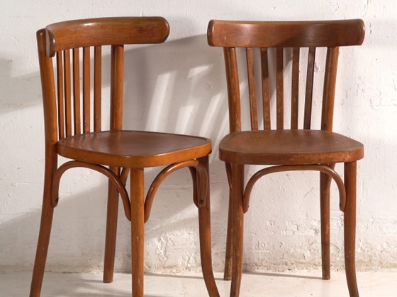 Antique armchairs in TON bentwood – Czechoslovakia, circa 1960 #3 (photo 2 of 40)