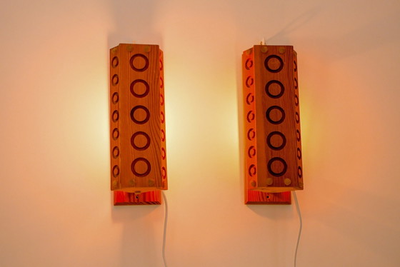 Mid-Century Modern Pine Wall Sconces from Vemdalia, Sweden, 1975, Set of 2 – Wall lights, Mid Century Modern (photo 12 of 13)