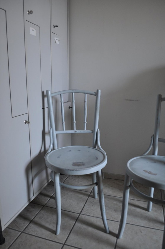 Set of Grey Bistro Chairs from Lichtig, 1900s – Dining chairs (photo 3 of 13)