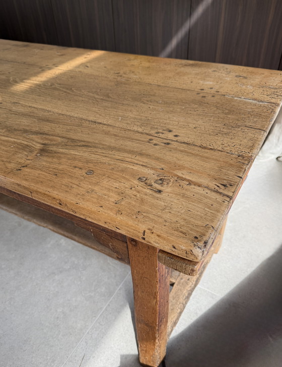 Image 1 of Antique French wooden table - 199 cm
