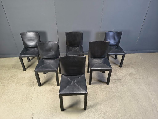 Sedie da pranzo Arcadia di Paolo Piva per B&B Italia set da 6