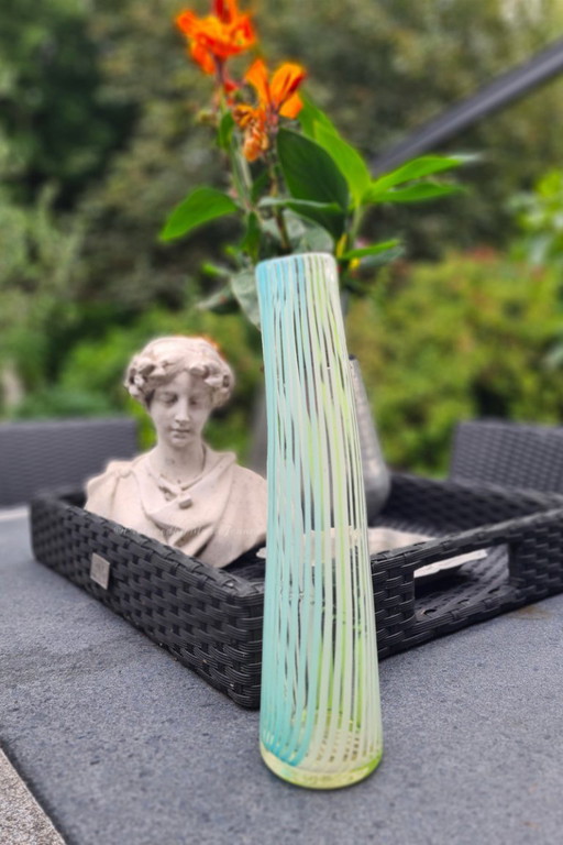 Vase en verre de Murano de Dino Martens pour Aureliano Toso, Murano, Italie.