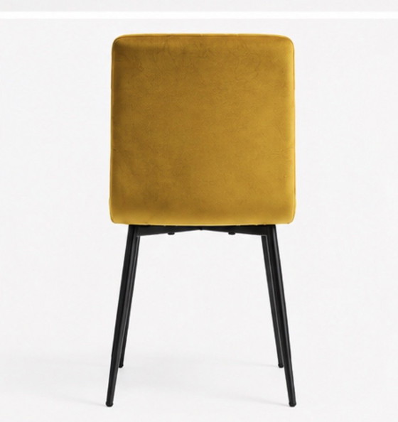 4 Light & Living OLIVE Eetkamerstoelen – Okergeel Velvet (photo 5 of 5)