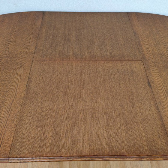 Image 1 of Oval vintage dining table dining room table extendable table