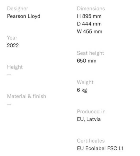 Image 1 of Chaise 2 Takt Cross Bar 75 cm en chêne et cuir