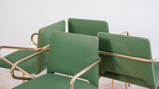 Set 4 Sedie Hollywood Regency Vintage Design Anni 70 Modernariato Chairs