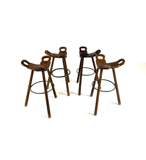 4 sgabelli da bar vintage Marbella, Conoform anni '60