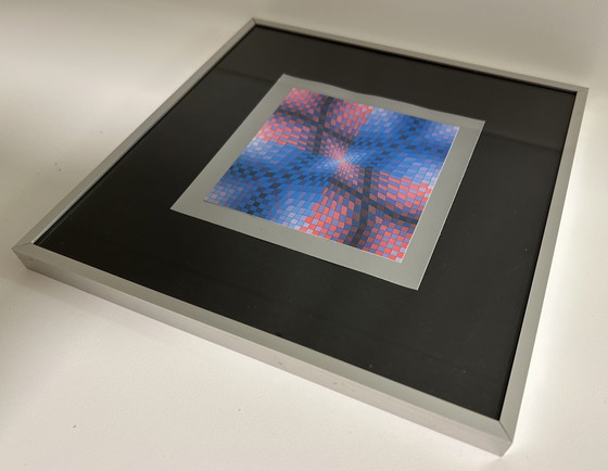 Image 1 of Victor Vasarely Op Art Vintage Print