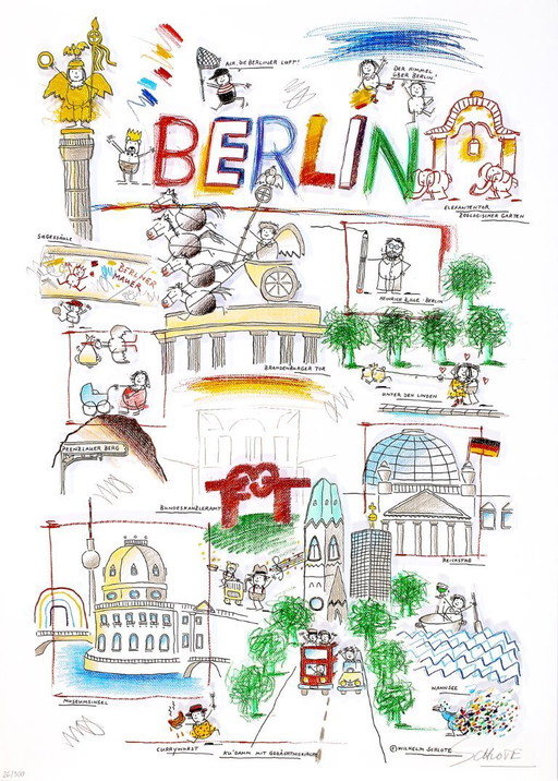 Schlote, Wilhelm - Berlin - 3D-Konstruktion - handsigniert