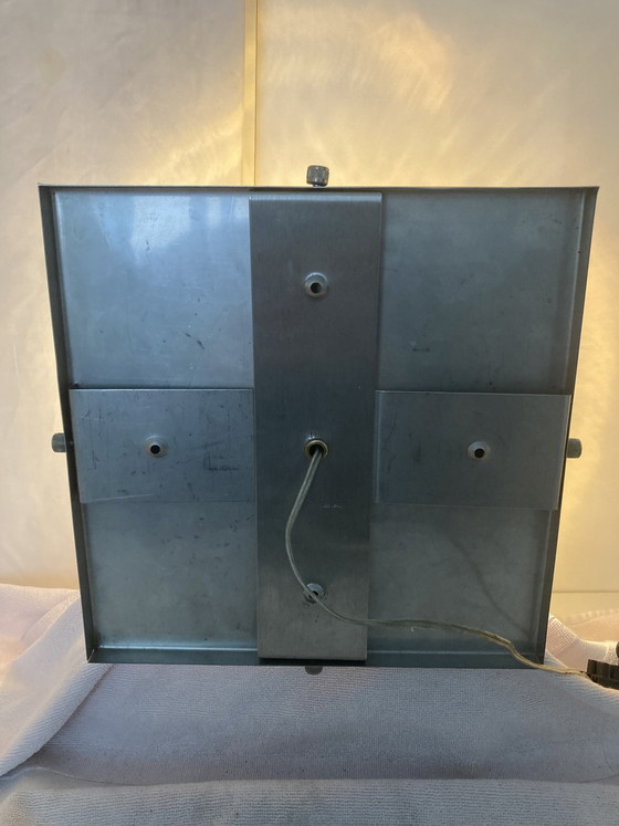 Image 1 of Applique vintage anni '70 in vetro trasparente e fumé per Poliarte