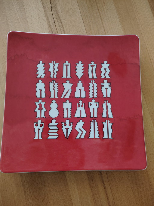 Placa de artista Rosenthal Bernhard Jäger "Entre alegrías" IGvMetal 40 años de membresía