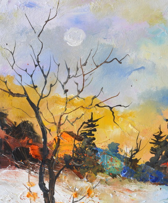 Invierno colorido – P. Ledent, Pinturas y dibujos, Canvas (photo 2 of 5)