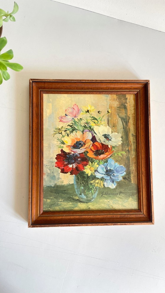 Image 1 of Bouquet vintage con anemoni