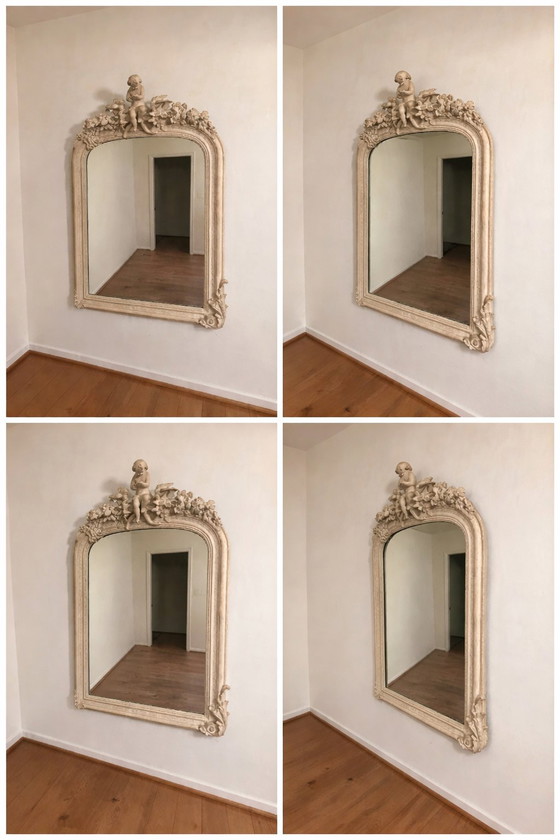 Image 1 of Vintage mirror with angel