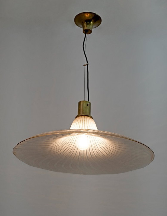 Image 1 of Lampada a sospensione in vetro di Murano della metà del secolo scorso, anni '70