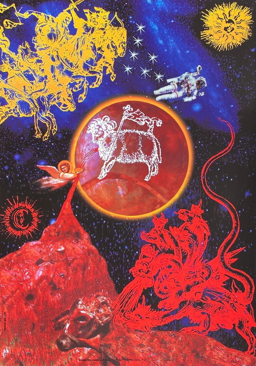 Nelson GARRIDO Imagenes contra el sida originele poster 1994