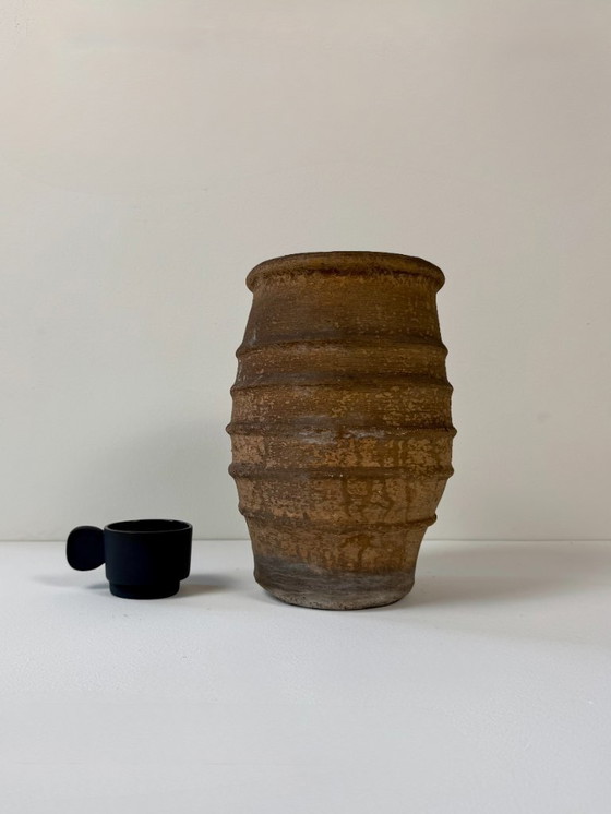 Image 1 of Large vintage brown terracotta vase, France, 1960
