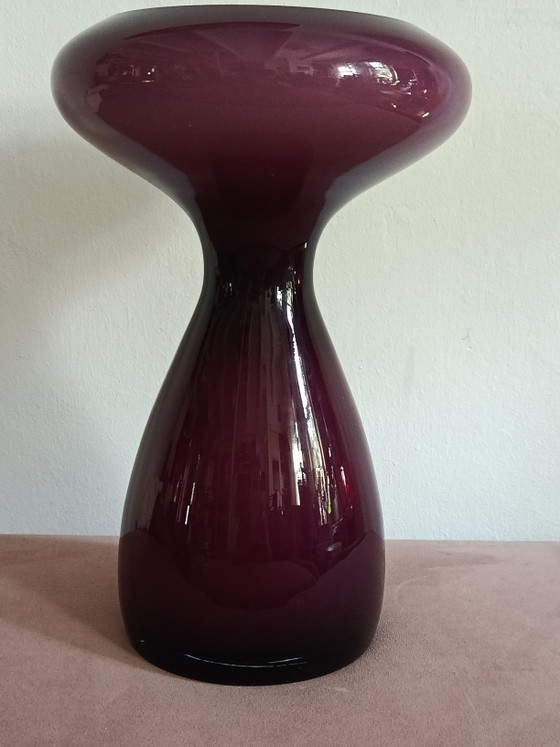 Vaso in vetro fuso Kumela Finland Greeting, anni '60 – Vasi, Glass (photo 7 of 7)