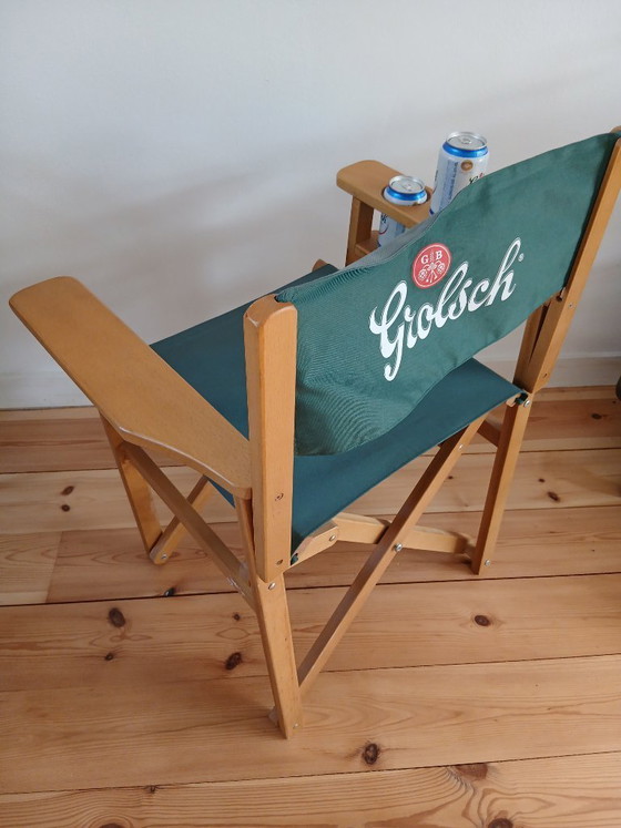 Image 1 of Unieke Grolsch Regiseurstoel 2013-2017 (opklapbaar)