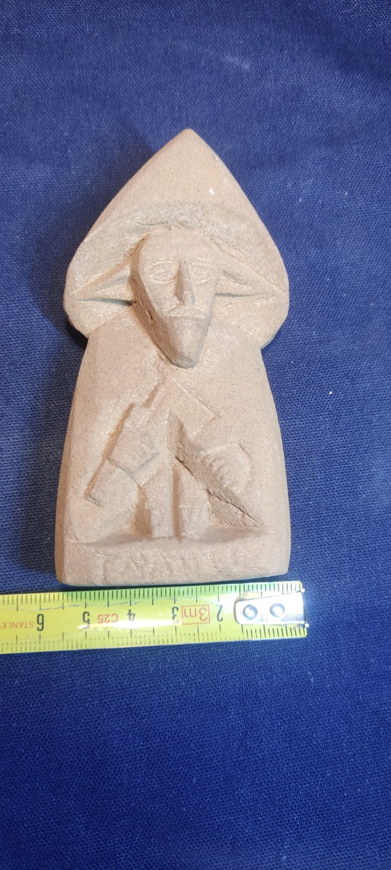 Image 1 of Rara Statua Trauco - Mitologia Cilena Chiloé - Scultura in Pietra Vulcanica