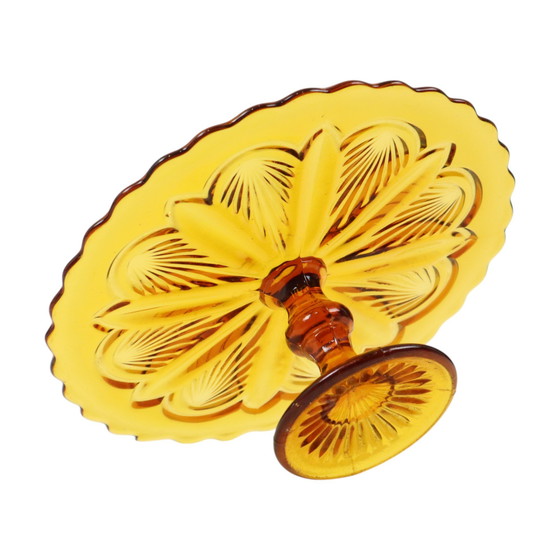 Image 1 of Vassoio per torte in ambra Art Déco