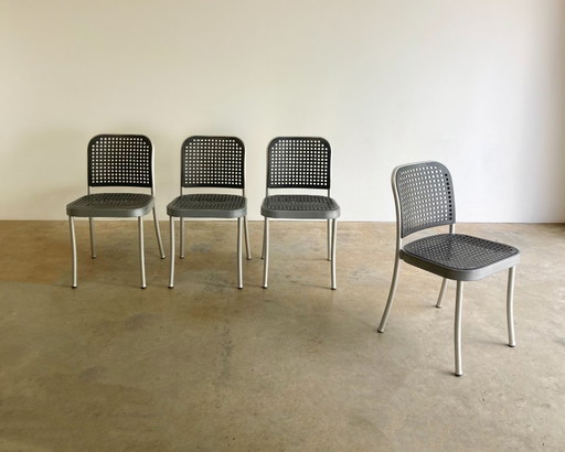 4x De Padova italienische Design Stühle von Vico Magistretti