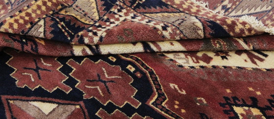 Image 1 of Tapis afghan authentique en laine, ancien, 195 x 140 cm