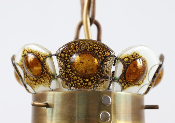 Image 1 of Brutalist ceiling lamp/ceiling light by Felipe Delfinger for Feders, 1970s