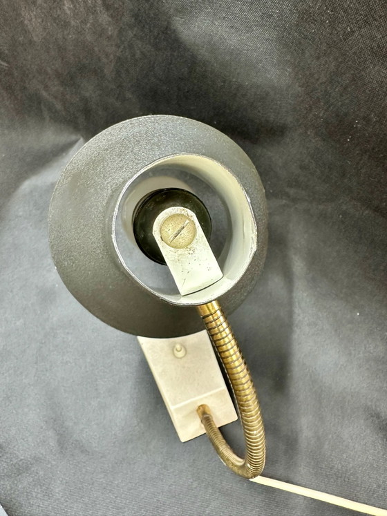 SIS Hexenhut Desk Table Lamp Mid Century 60s, Metal, Black (photo 9 of 15)