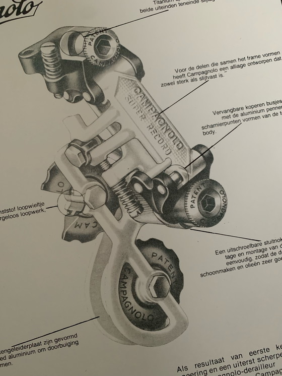 Image 1 of Poster Campagnolo Super Record Racing Bike