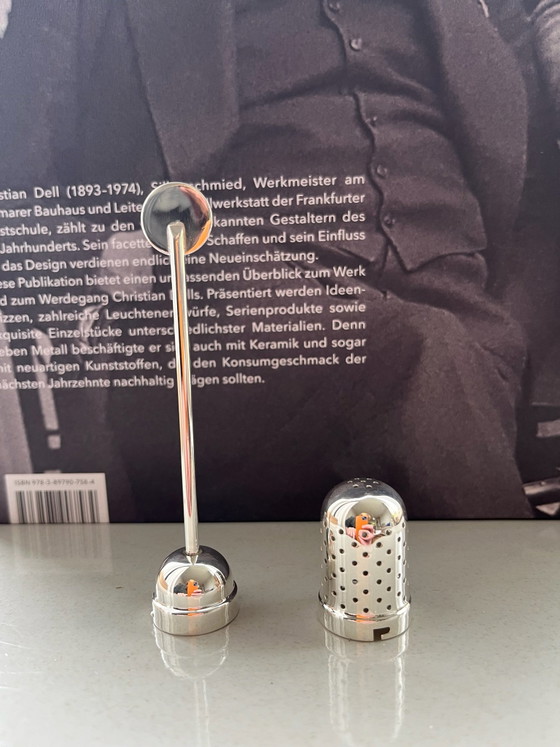 Christian Dell silver-plated tea infuser, Weimar Bauhaus school 1924 – Kitchen accessories (photo 4 of 5)