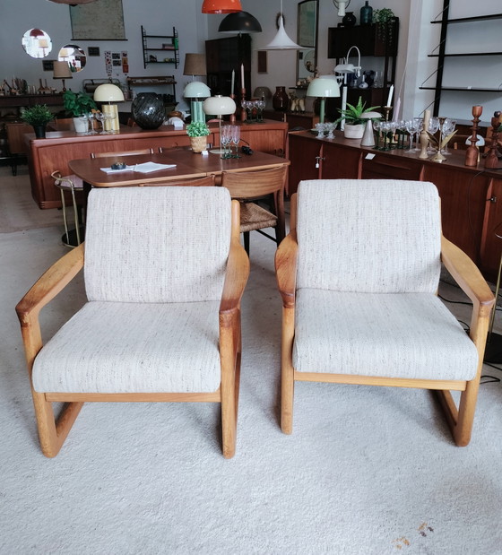 Poltrona vintage in teak danese, Silkeborg – Poltrone, Wool, Wood (photo 10 of 12)