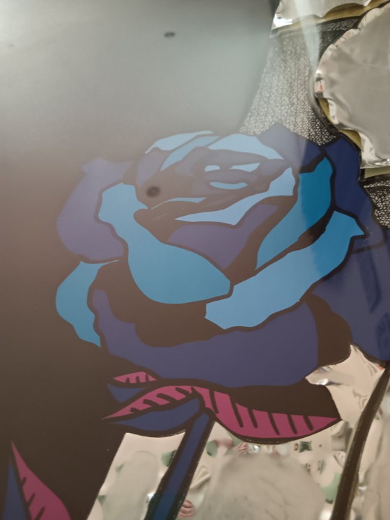 Image 1 of Paul Van Hoeydonck - Portrait technique mixte avec feuille de métal