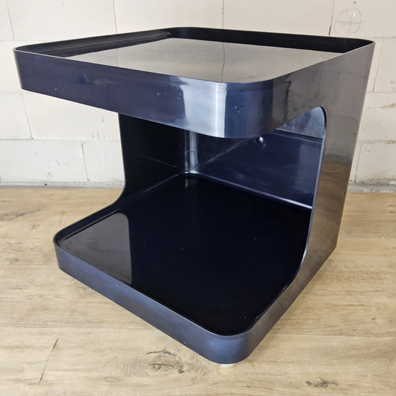 Image 1 of Vintage Itilian design GAME side table Marcello Siard / Collezoni Longata space age bar table / magazine table