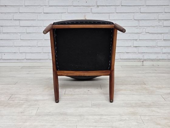 1960s, Danish Design by Kai Kristensen, Set of 4 Armchairs, Leather, Teak – Dining chairs (photo 17 of 18)
