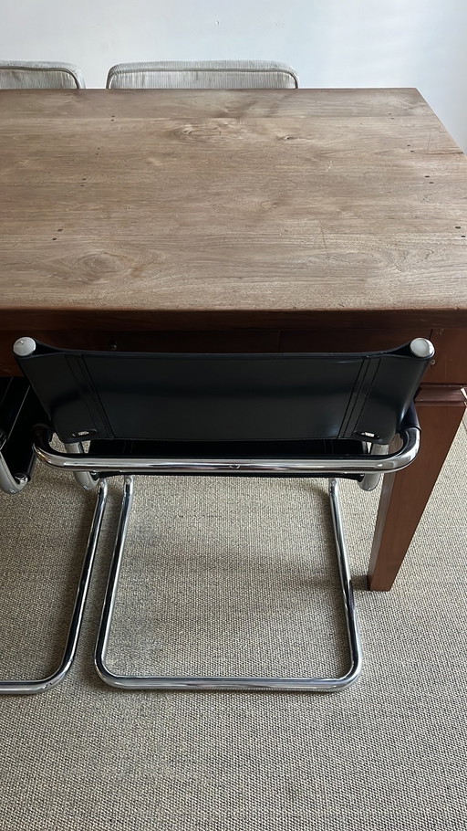 4x dining table chairs Mart Stam Linea Veam