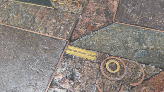 Image 1 of Vintage brutalist slate stone nesting by Design Studio Stam, 1990s